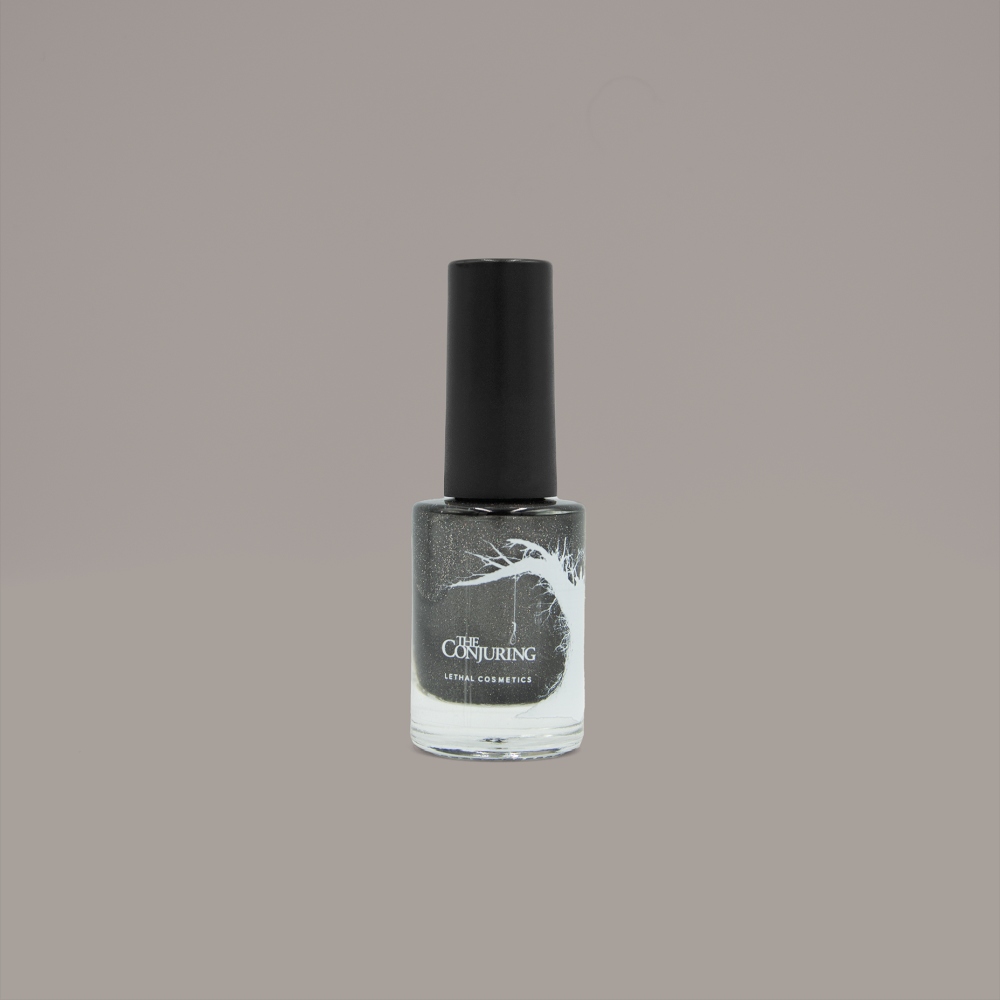 Lethal Cosmetics The Conjuring - The Haunting Nail Polish - Black/Silver coloured